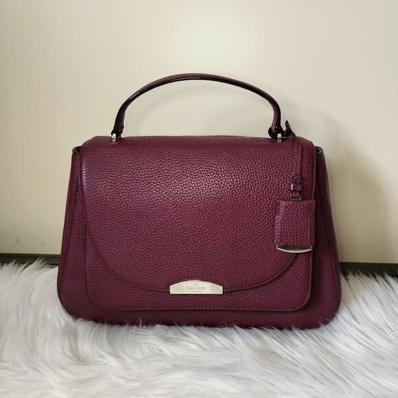 *** SOLD *** KATE SPADE PEBBLE LEATHER DUAL STRAP BAG - Picture 2 of 12